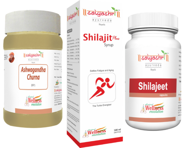 Shilajit Ras, Shilajit Capsule & Ashwagandha Churna